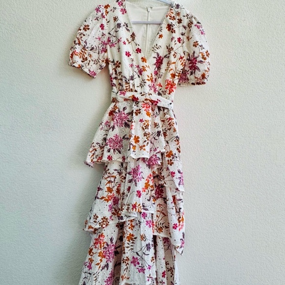 Floral Ruffle Mini Dress - Picture 2 of 2